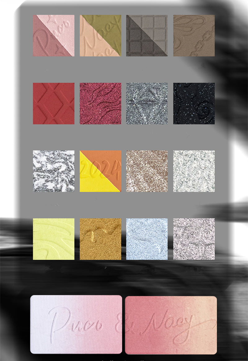 PUCO Future Vision 18 farver øjenskyggepalette T4201