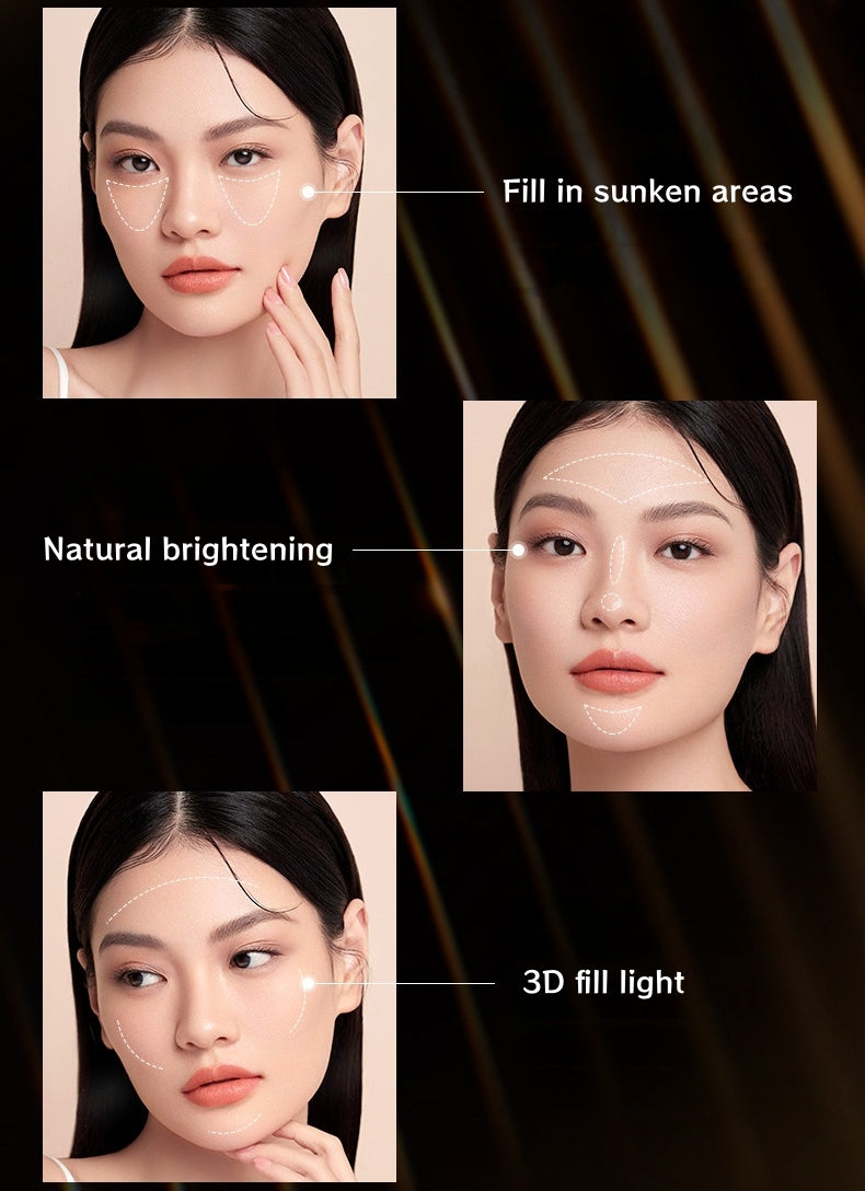 MAOGEPING Light & Shadow 3D Matte Highlighter Powder T5536