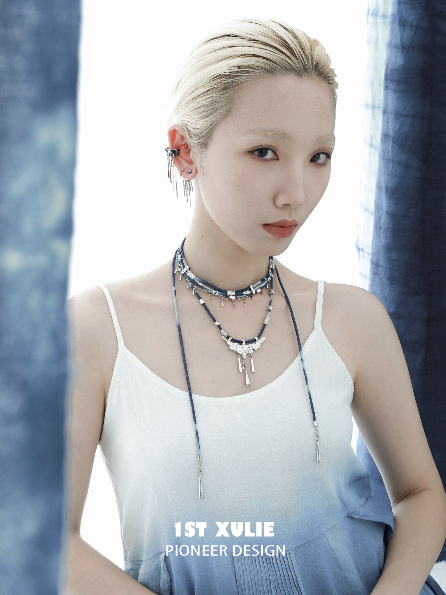 1STXULIE Superior Miao-style Niche Tassel Earrings T5823