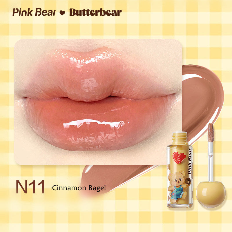 PINK BEAR X Butter Bear Essence Matte & Mirror Lip Gloss T4297