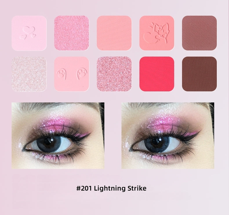 SheDella Cat Collection 10-color Eyeshadow Palette T4442