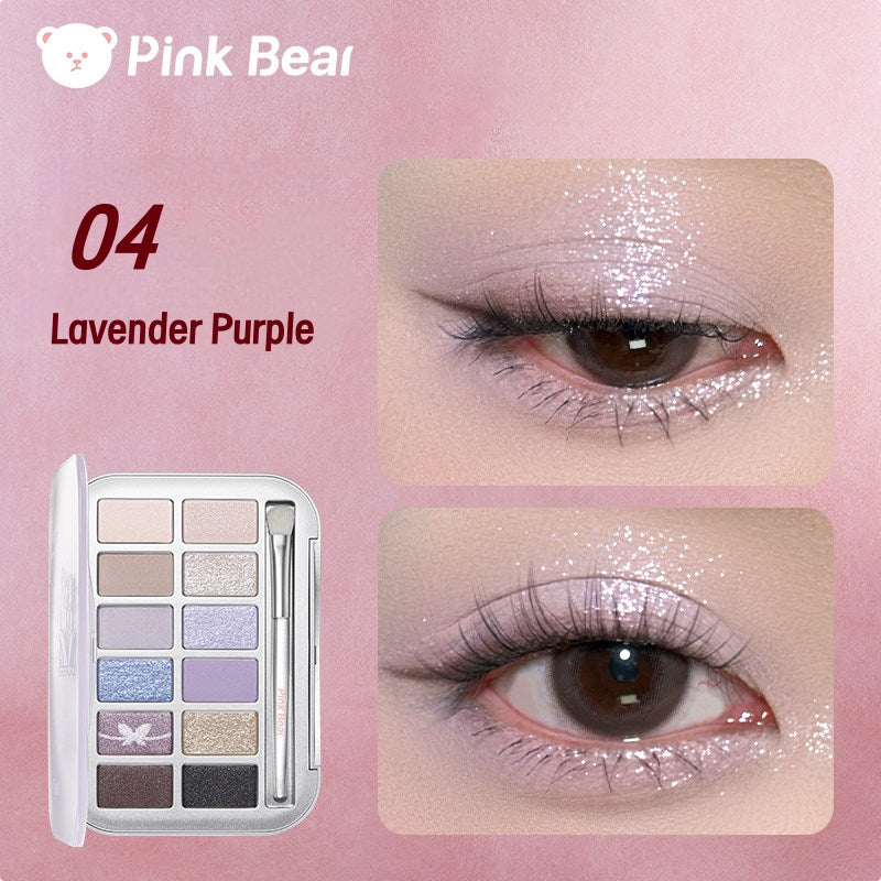 Pink Bear Color Mood Collection 12-color Eyeshadow Palette T4721