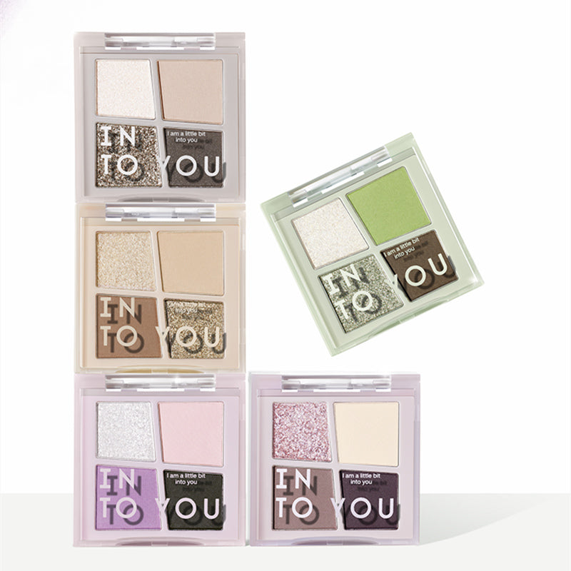 INTO YOU Rotational 4-Color Matte & Shimmer Eyeshadow Palette T3526