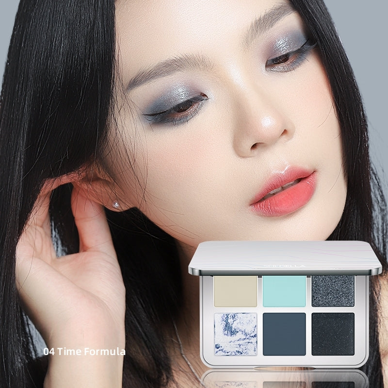 SheDella Future Technology 6-Color Eyeshadow Palette T4435