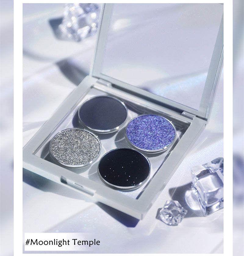 SUET NEI Matte Polarized Pearlescent 4 Colors Eyeshadow Palette T4083