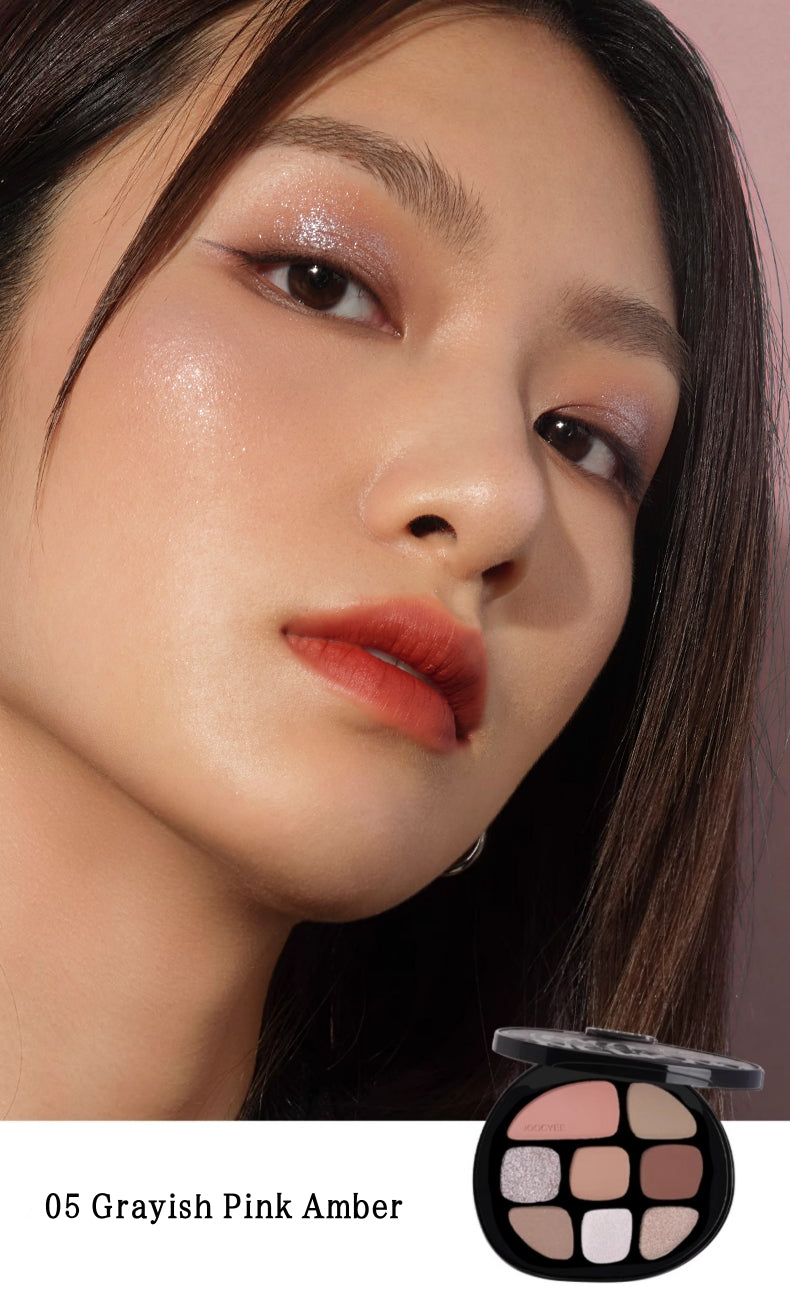 JOOCYEE 8-farvet mat og perlemorsagtig øjenskyggepalette T4420