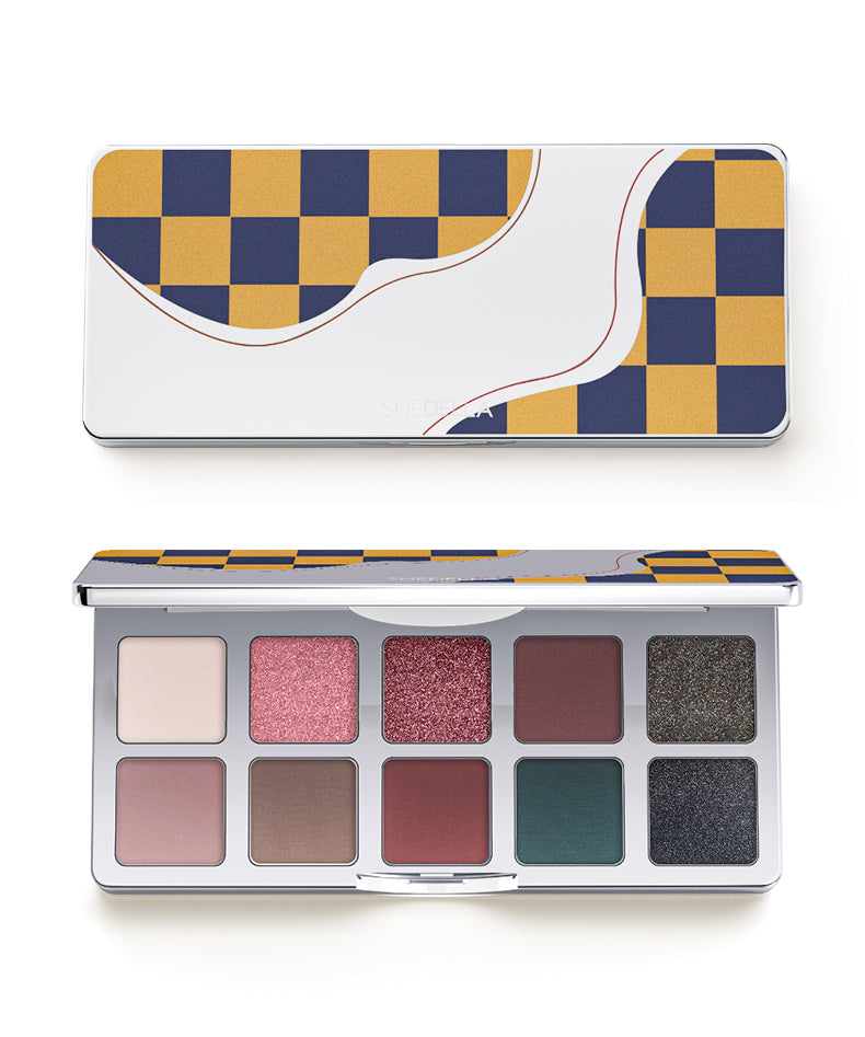 SheDella Checkerboard 10-color Eyeshadow Palette T4449