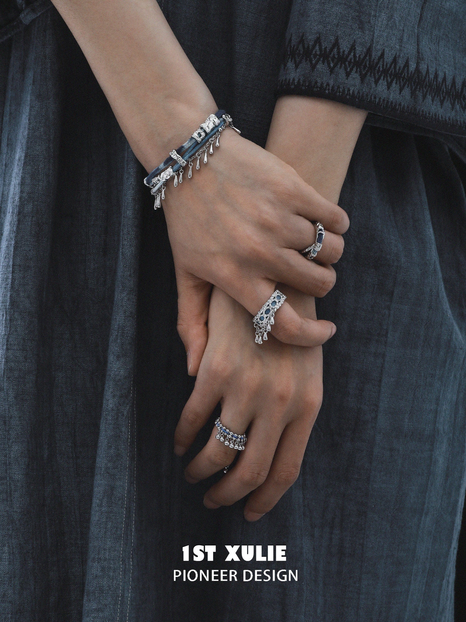 1STXULIE Superior Miao-style Niche Open Ring T5832
