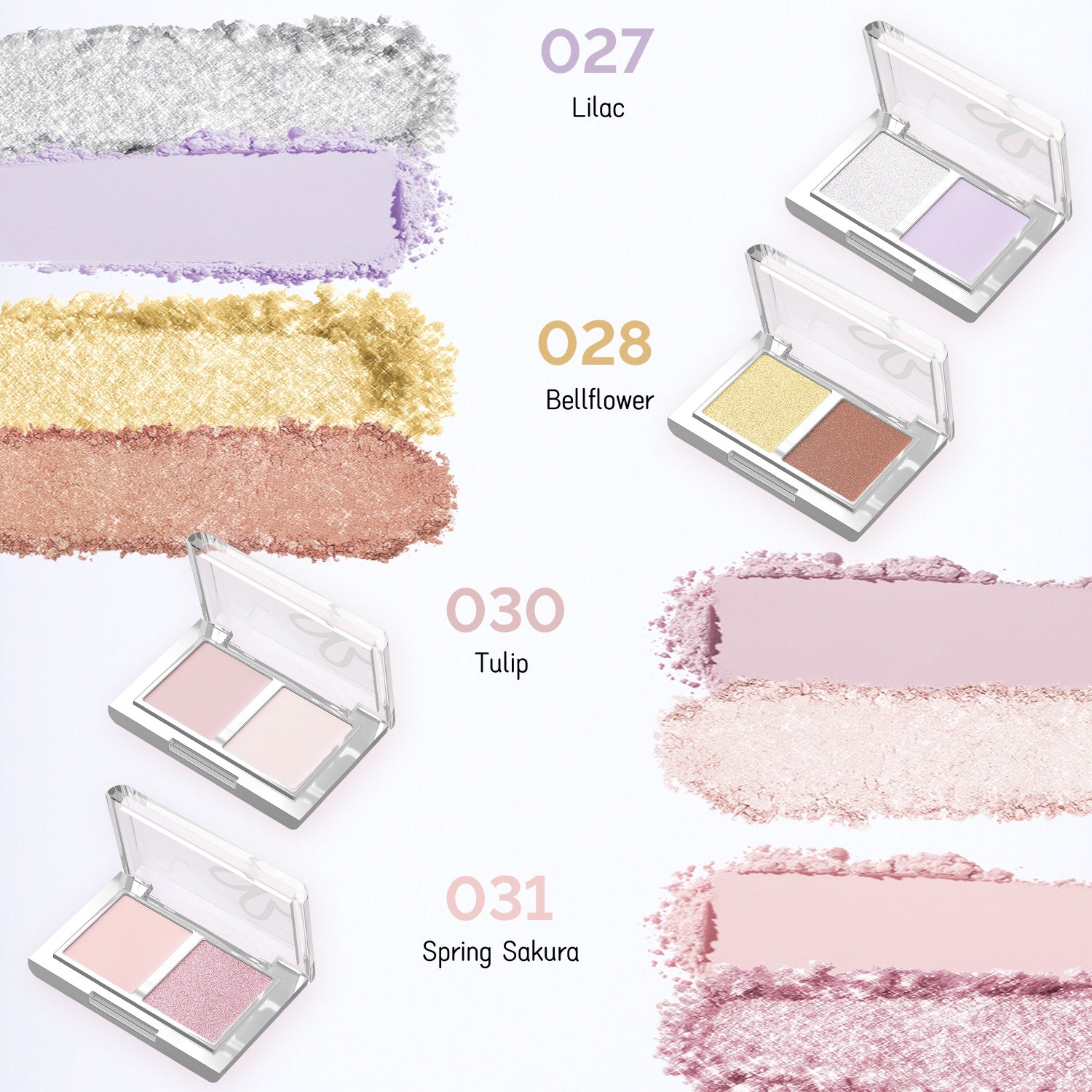 HYNTOOR Vinca Collection 2-Color Eyeshadow Palette T4827