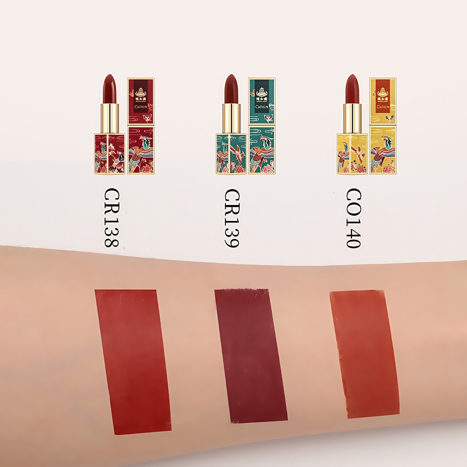 CATKIN Summer Palace Carved Matte & Glossy Lipstick Gift Box T5030