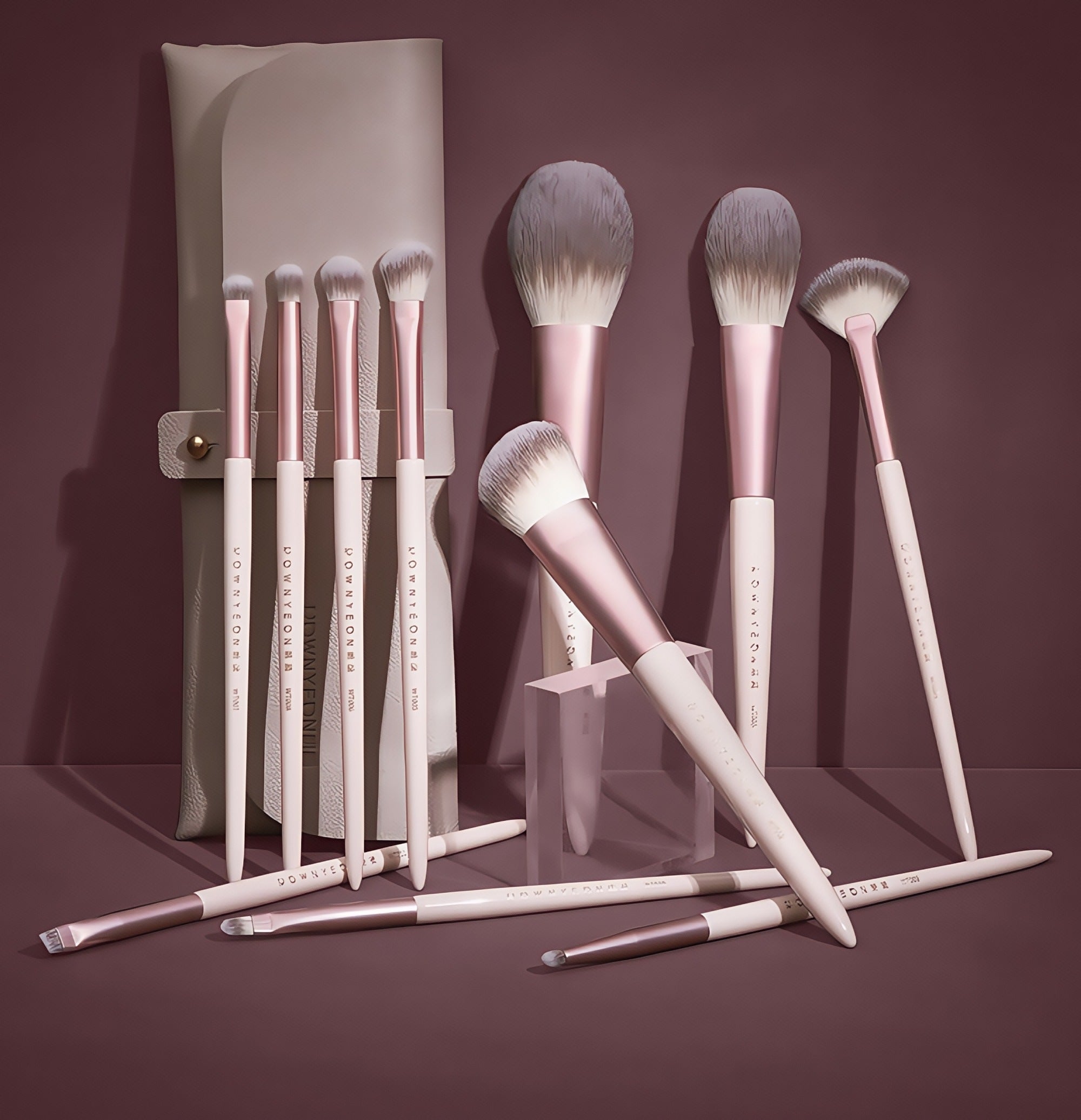 ROWNYEON Mist Peach Professional Makeup Brush 11 Pcs Set T5005