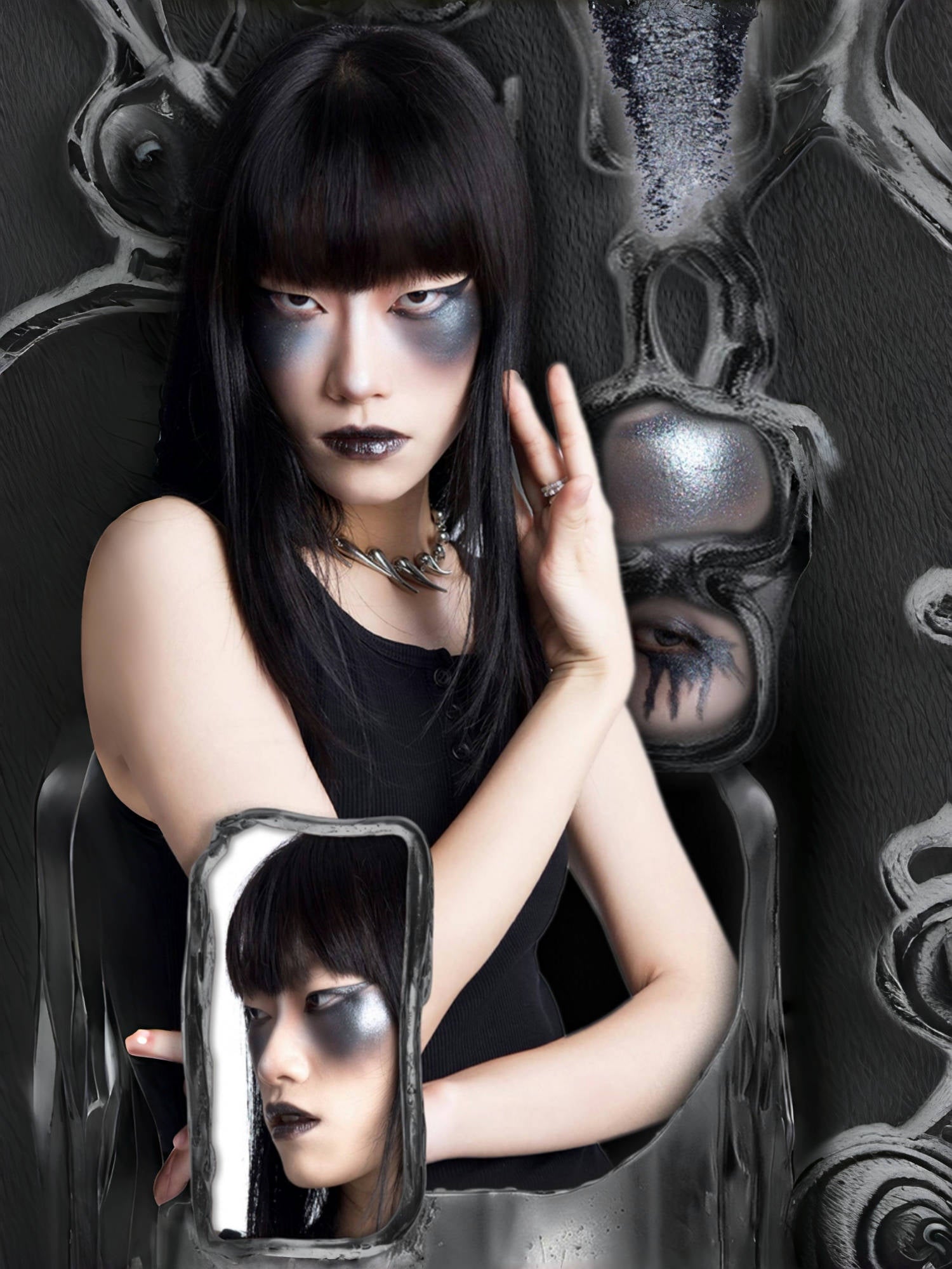 EXILEJOY Color Difference Collection Black Eyeshadow Palette T5217