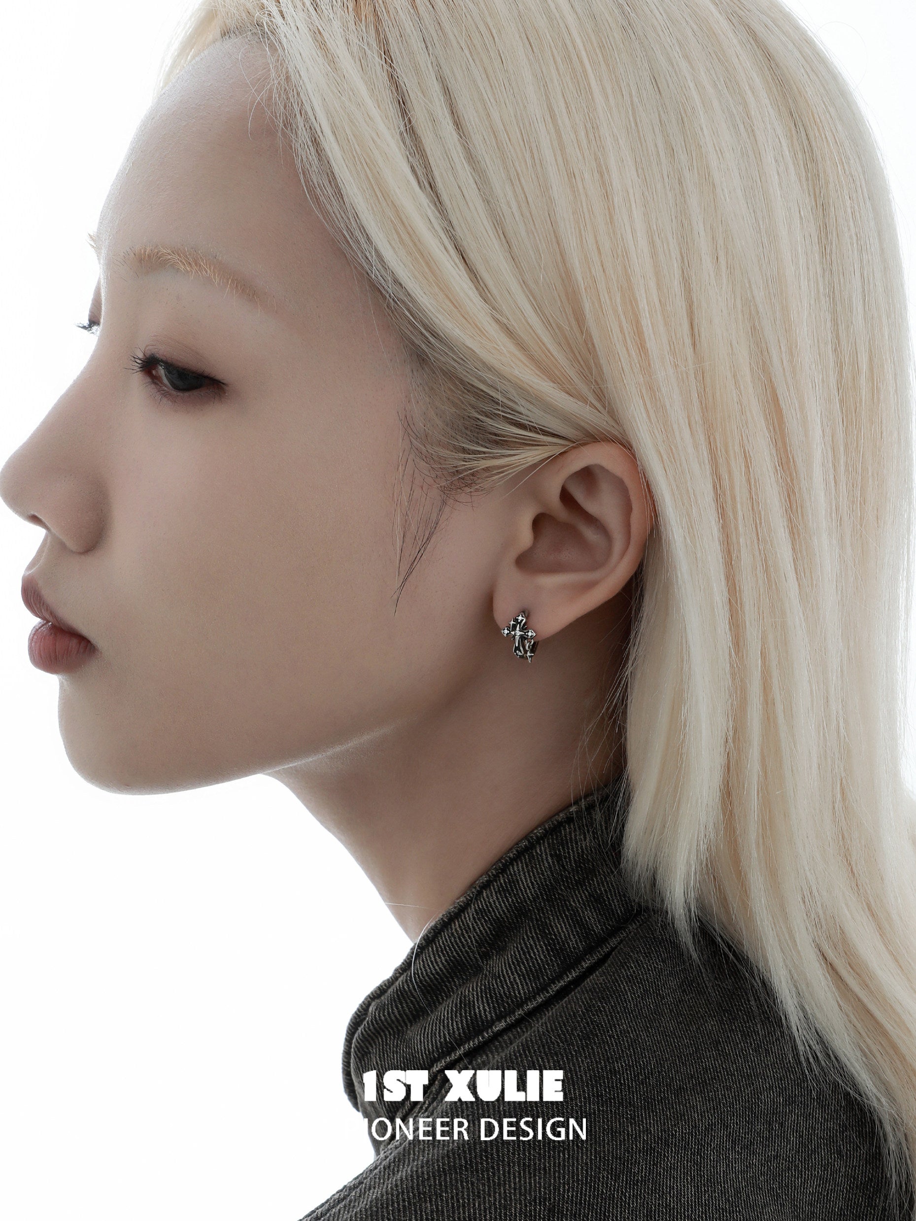 1STXULIE Superior Niche Iris Collection Cross-shaped Earring Backs T5879