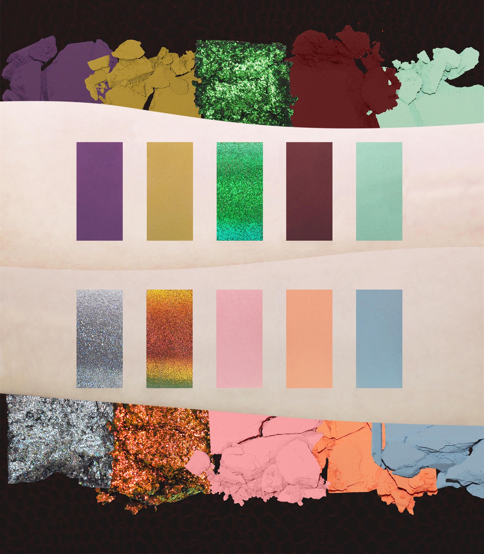 DRAMO Chameleon Eyeshadow Palette 1408 Weird Nightmare T4117