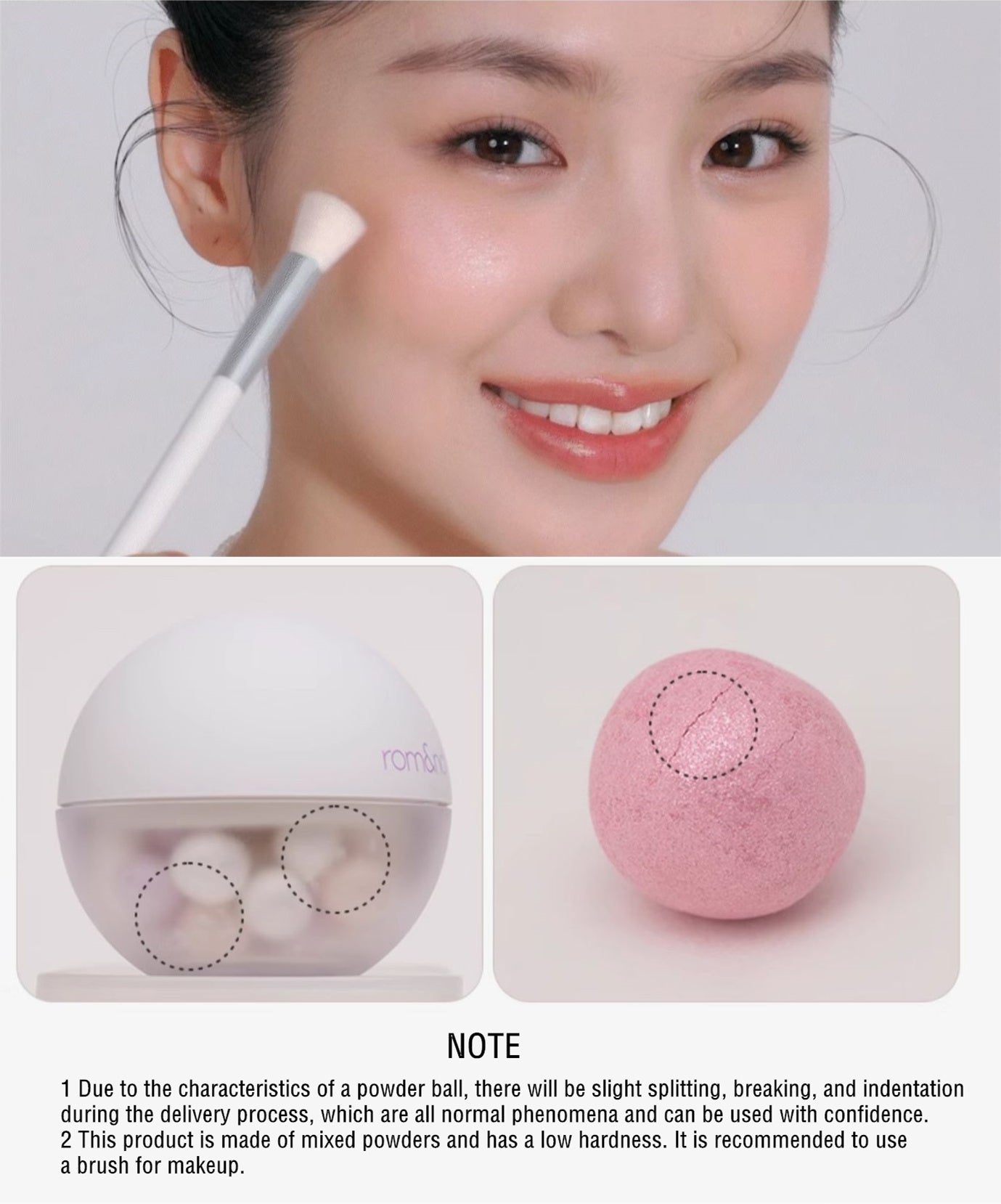 ROMAND Sheer Powder Pearl Makeup Blusher T4178