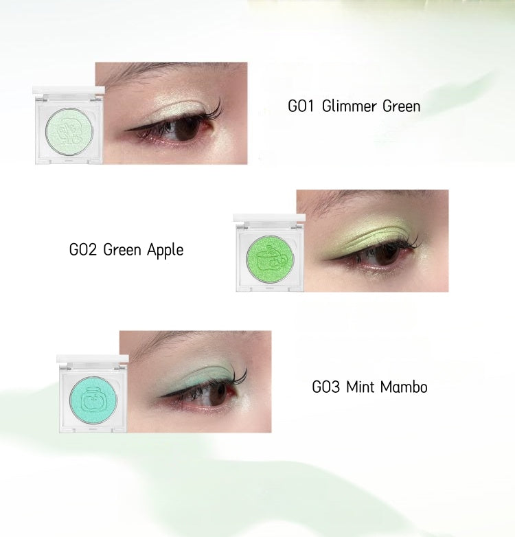 LEEMEMBER Green Apple Collection Blusher & Eyeshadow & Lip Gloss T4588