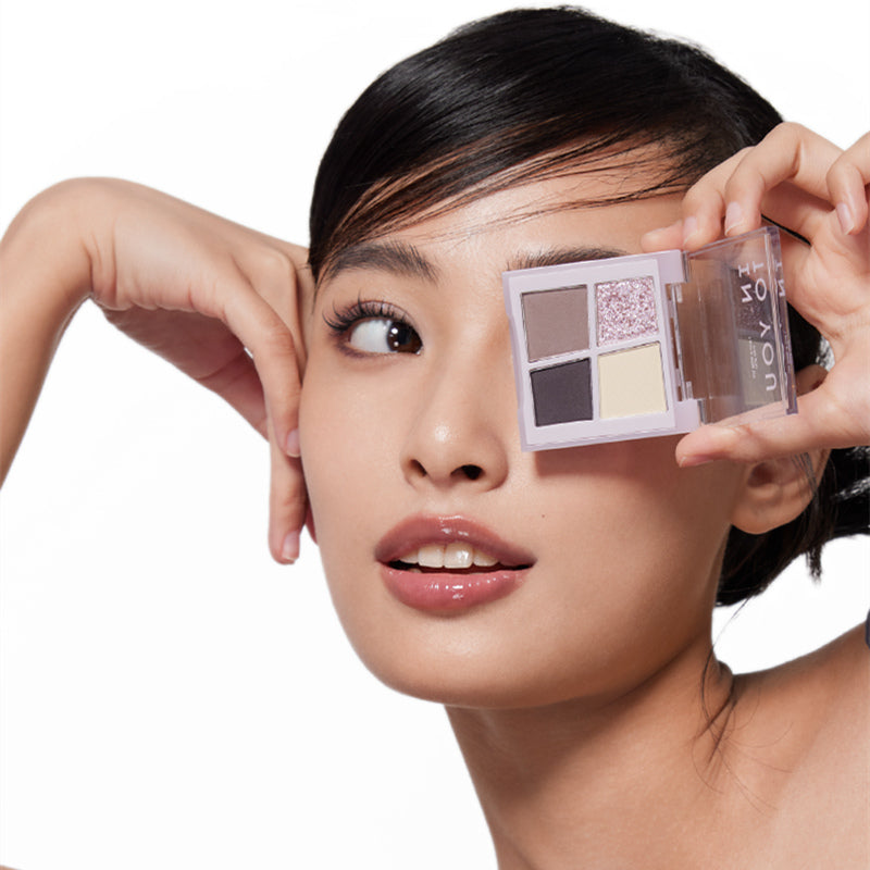 INTO YOU Rotational 4-Color Matte & Shimmer Eyeshadow Palette T3526