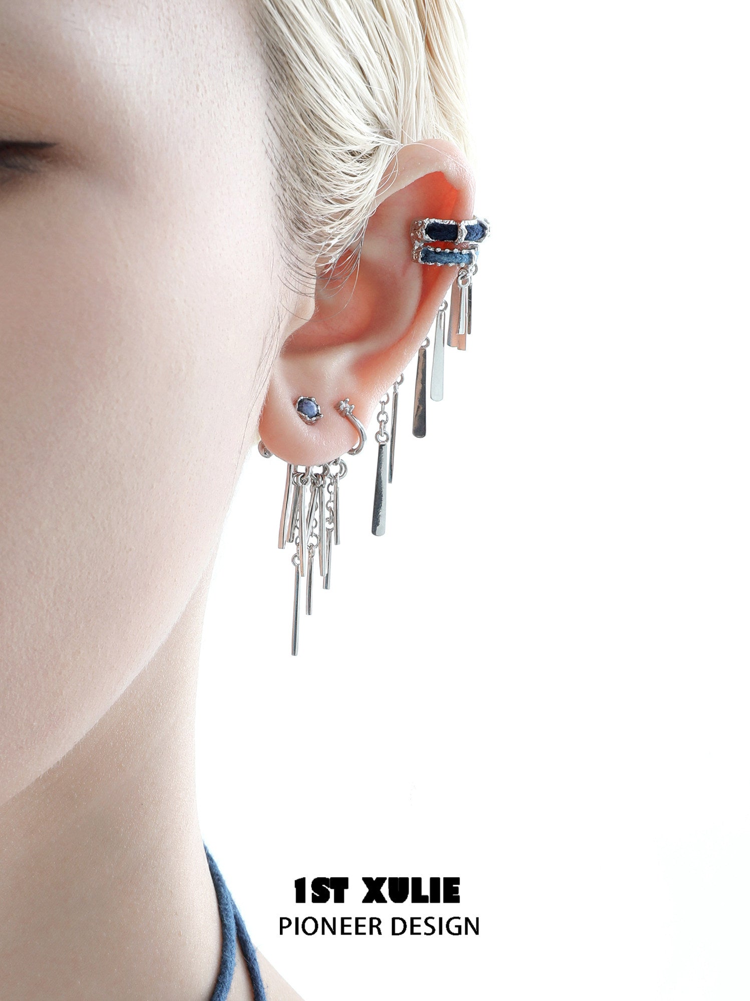 1STXULIE Superior Miao-style Niche Tassel Earrings T5823
