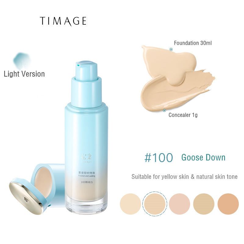 TIMAGE Long Lasting Matte Liquid Foundation For Mixed Skin T3125