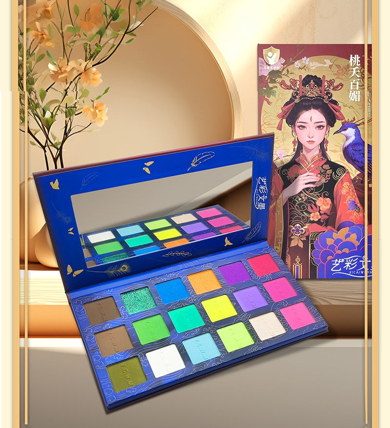 YiCaiWenMo Stage Makeup Peach Blossoms Eyeshadow Palette T5064