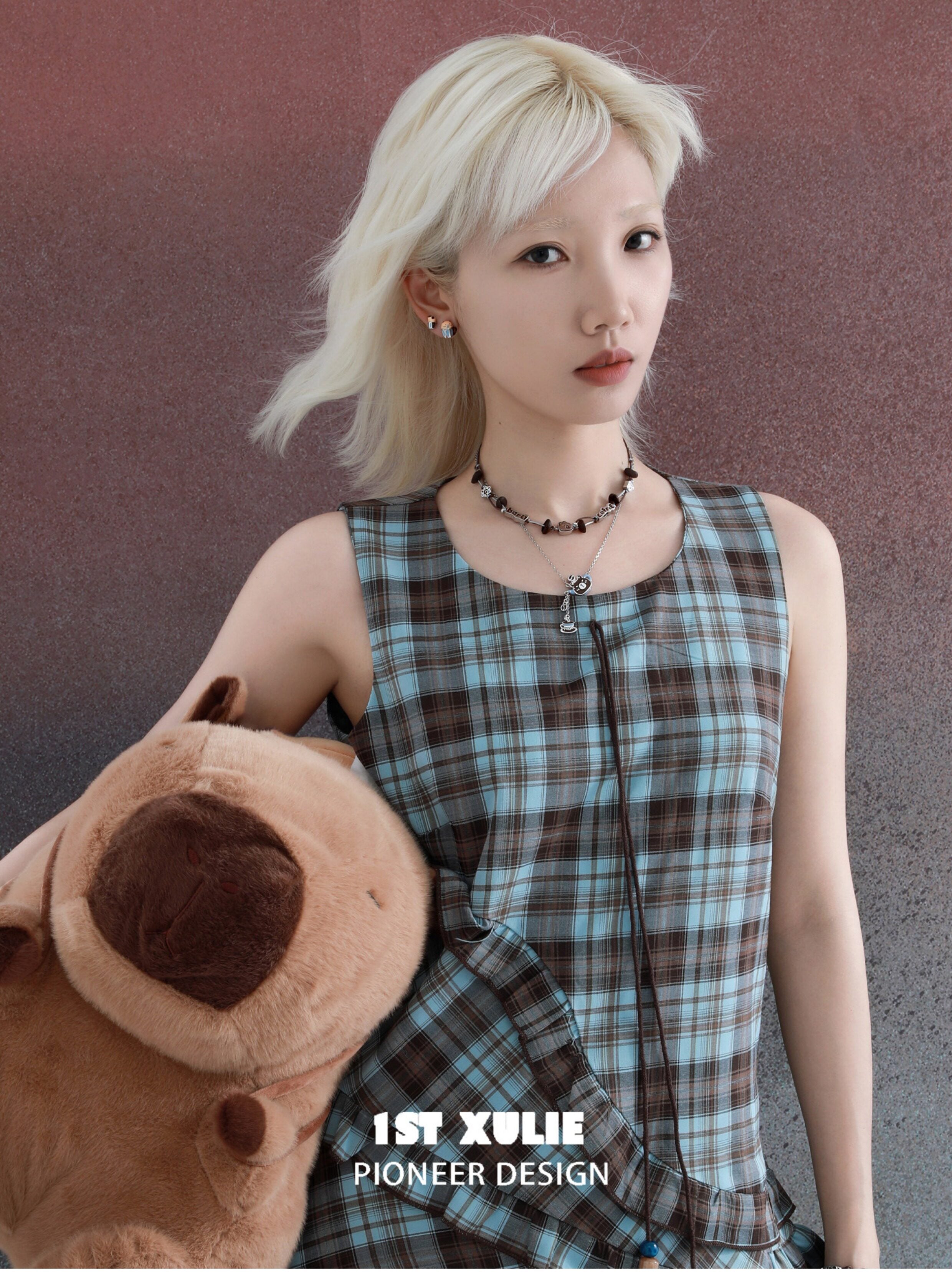 1STXULIE Superior Niche Capybara Necklace T5841
