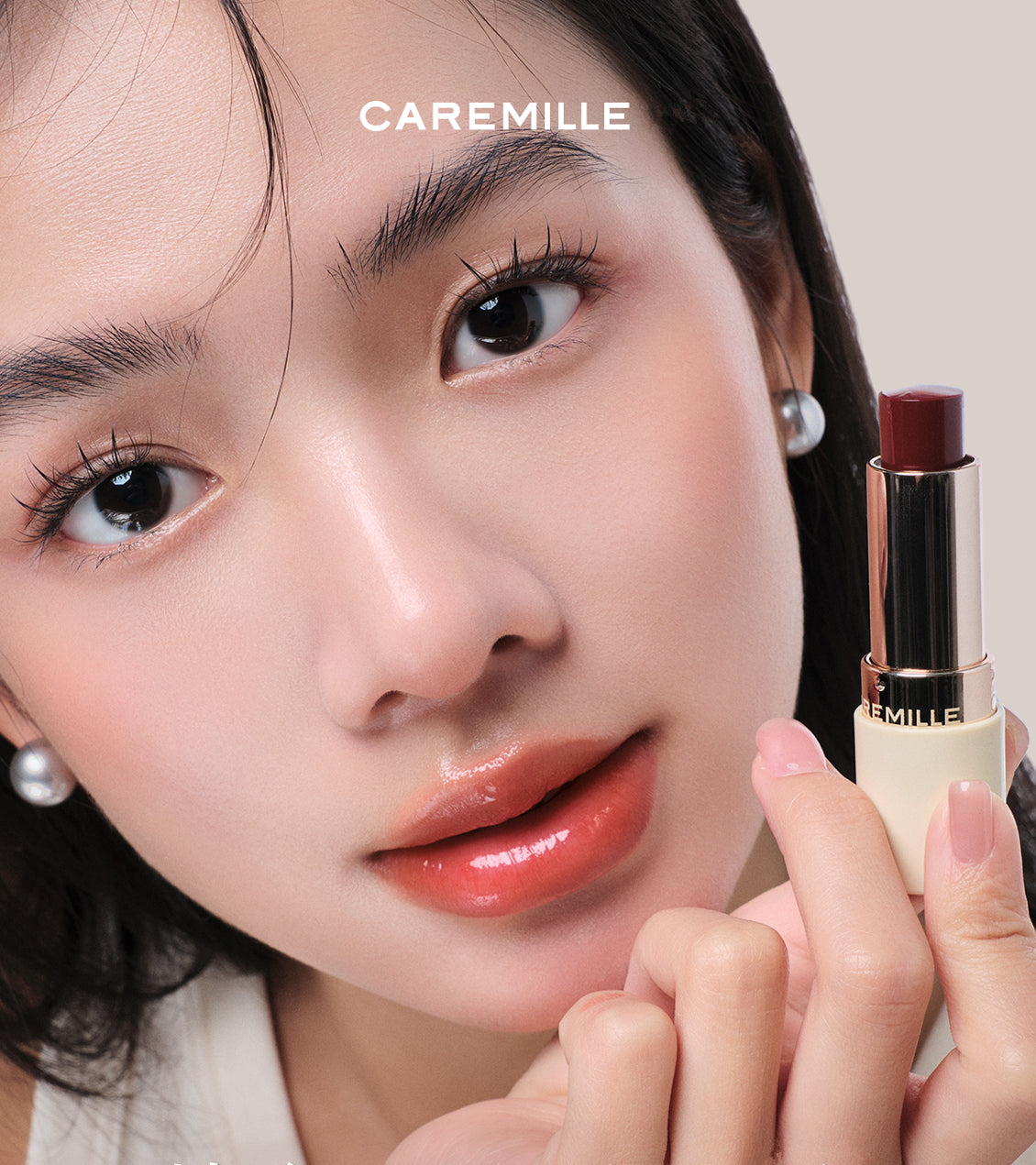 CAREMILLE Multi-Use Makeup Cream Stick for Blusher & Lipstick T4111