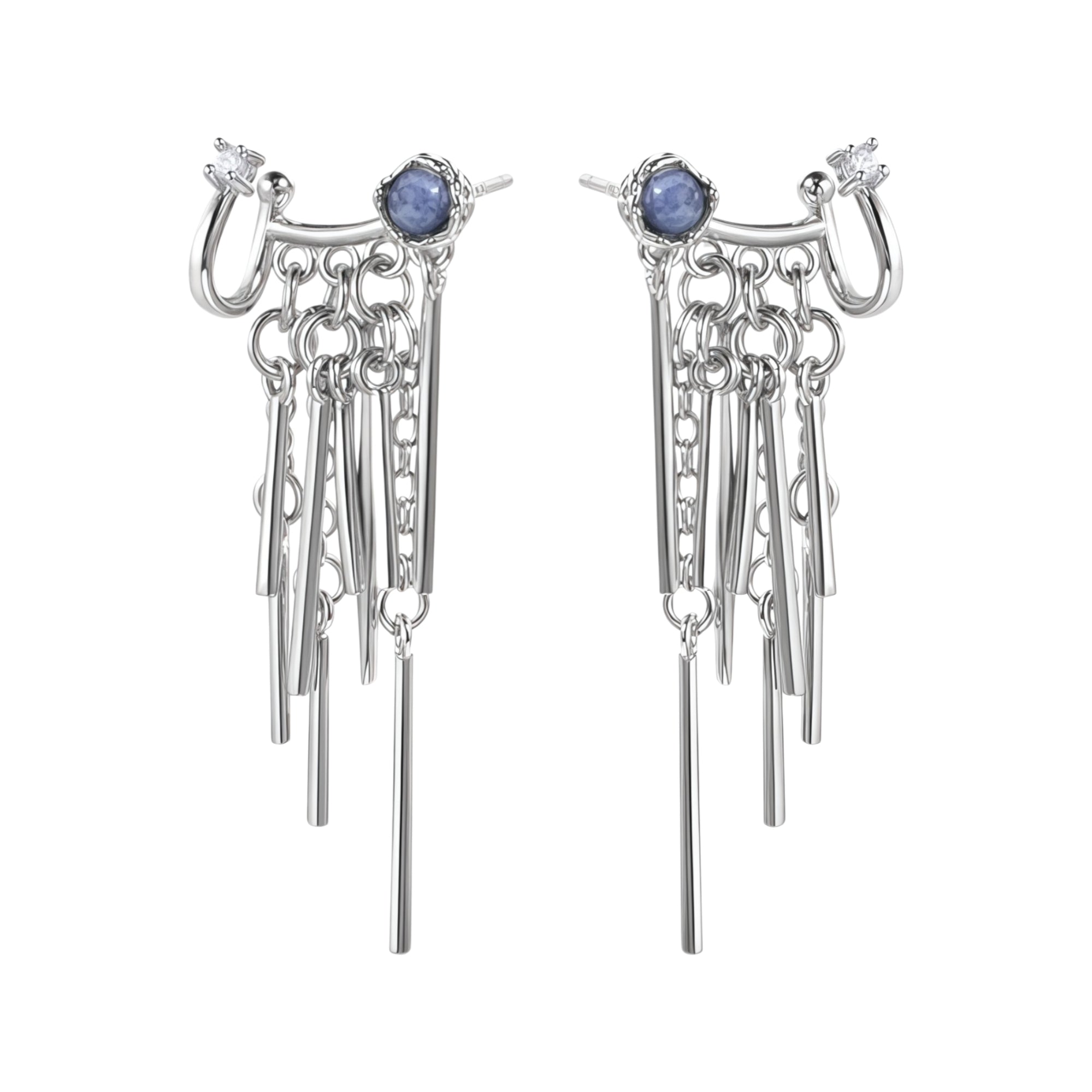 1STXULIE Superior Miao-style Niche Tassel Earrings T5824