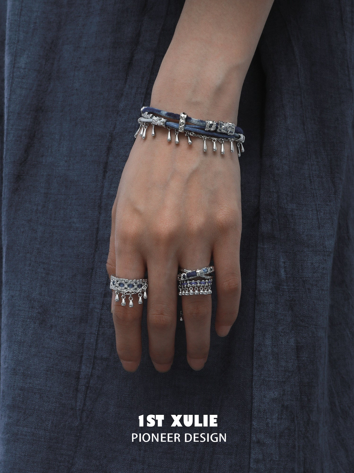 1STXULIE Superior Miao-style Braided Cord Bracelet T5817