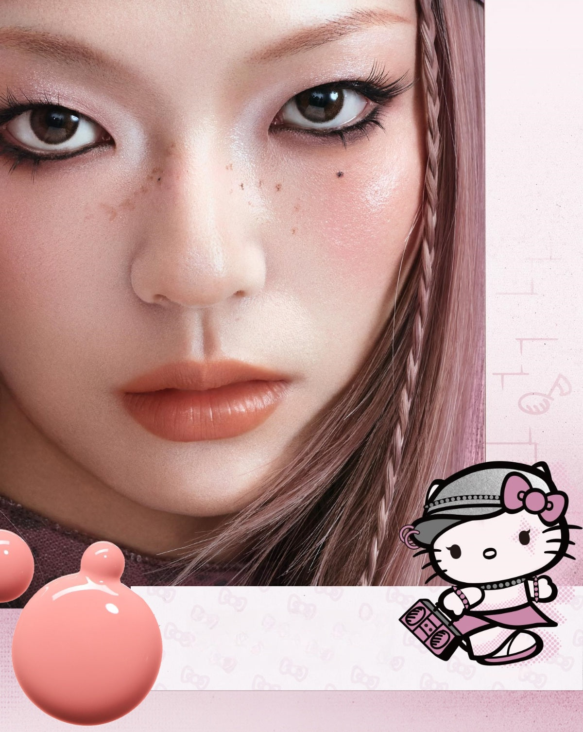 INSBAHA X Hello Kitty Moist Punk Liquid Blusher T4591