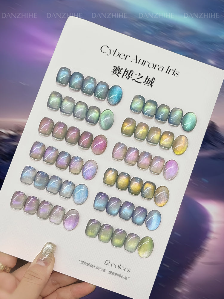 DANZHIHE 12g Cyber City Aurora Cat Eye Gel Polish T4843