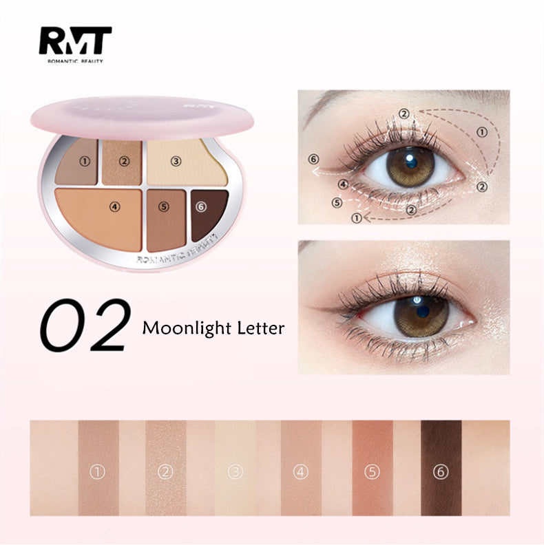 ROMANTIC BEAUTY Memory Imprint 6-Color Makeup Palette T4168