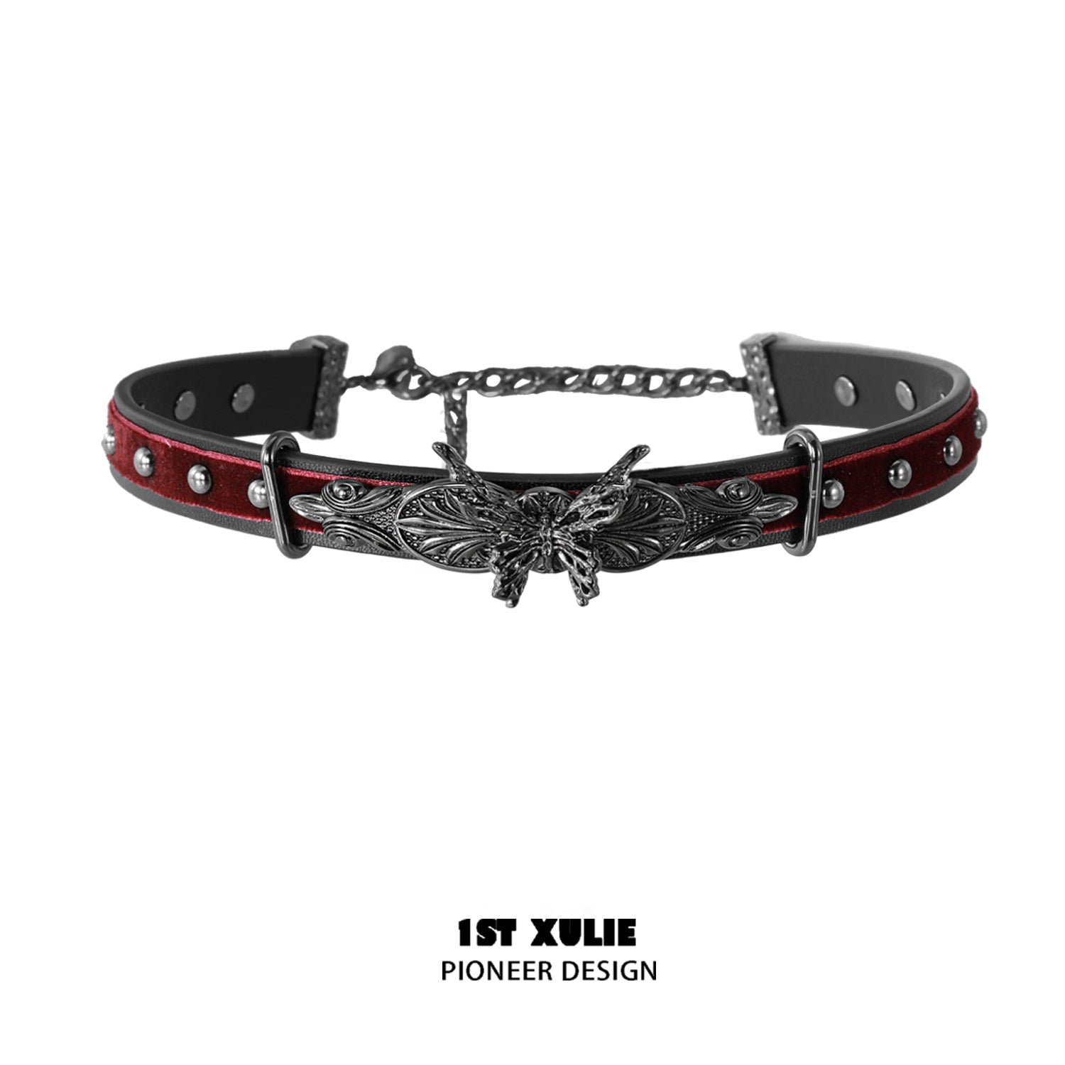 1STXULIE Butterfly & Lamp Collection Niche Gothic Choker Necklace T4735