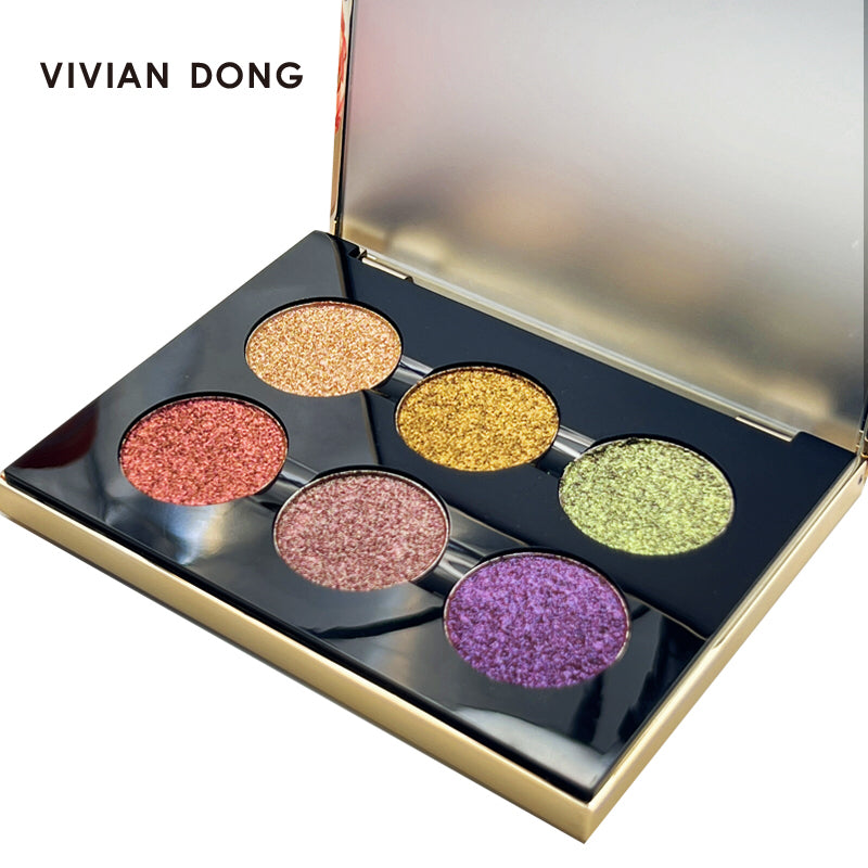 VIVIAN DONG Enchantress 6-Color Pearlescent Eyeshadow Palette T4039