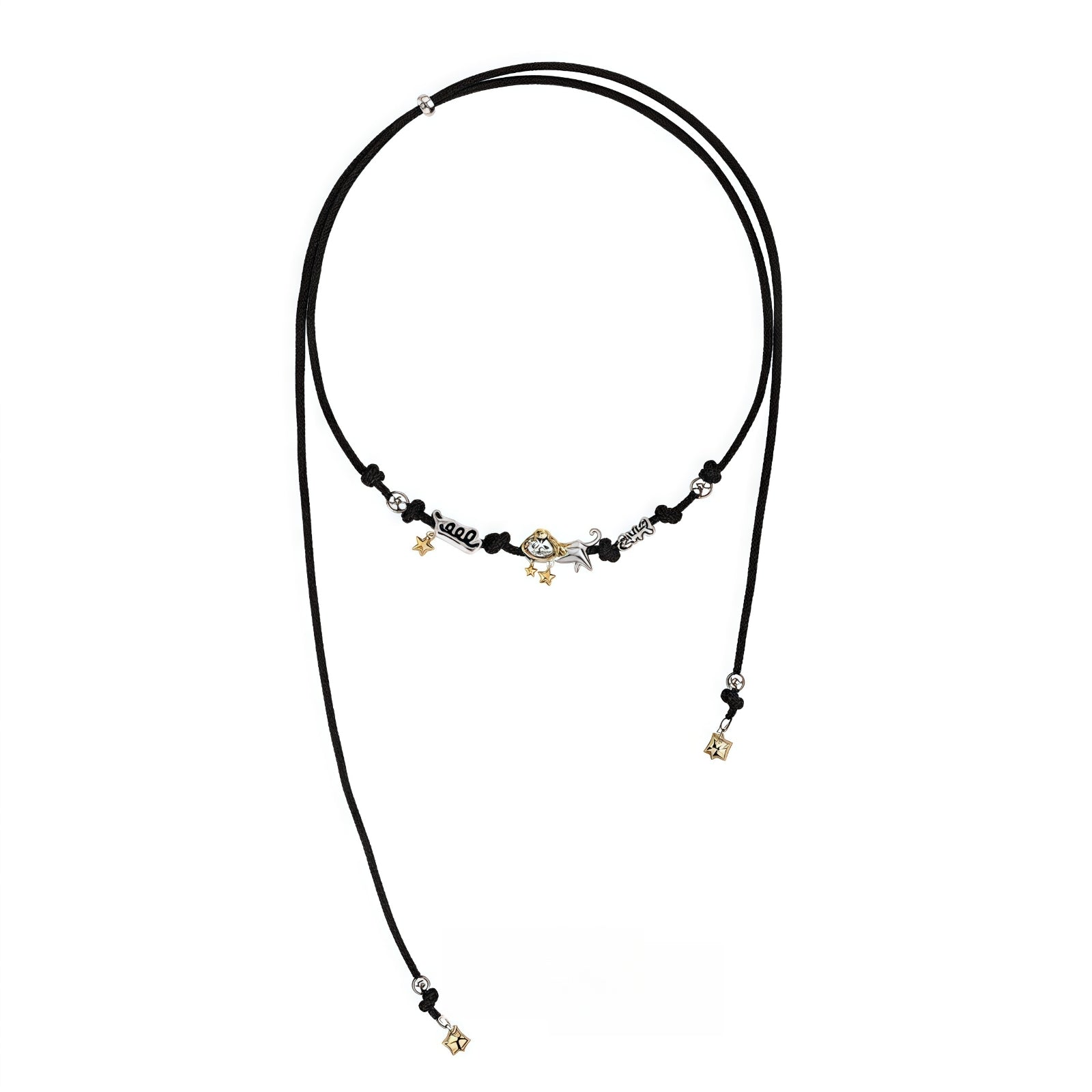 1STXULIE Bad Cat Collection Niche Gothic Choker Necklace T4499