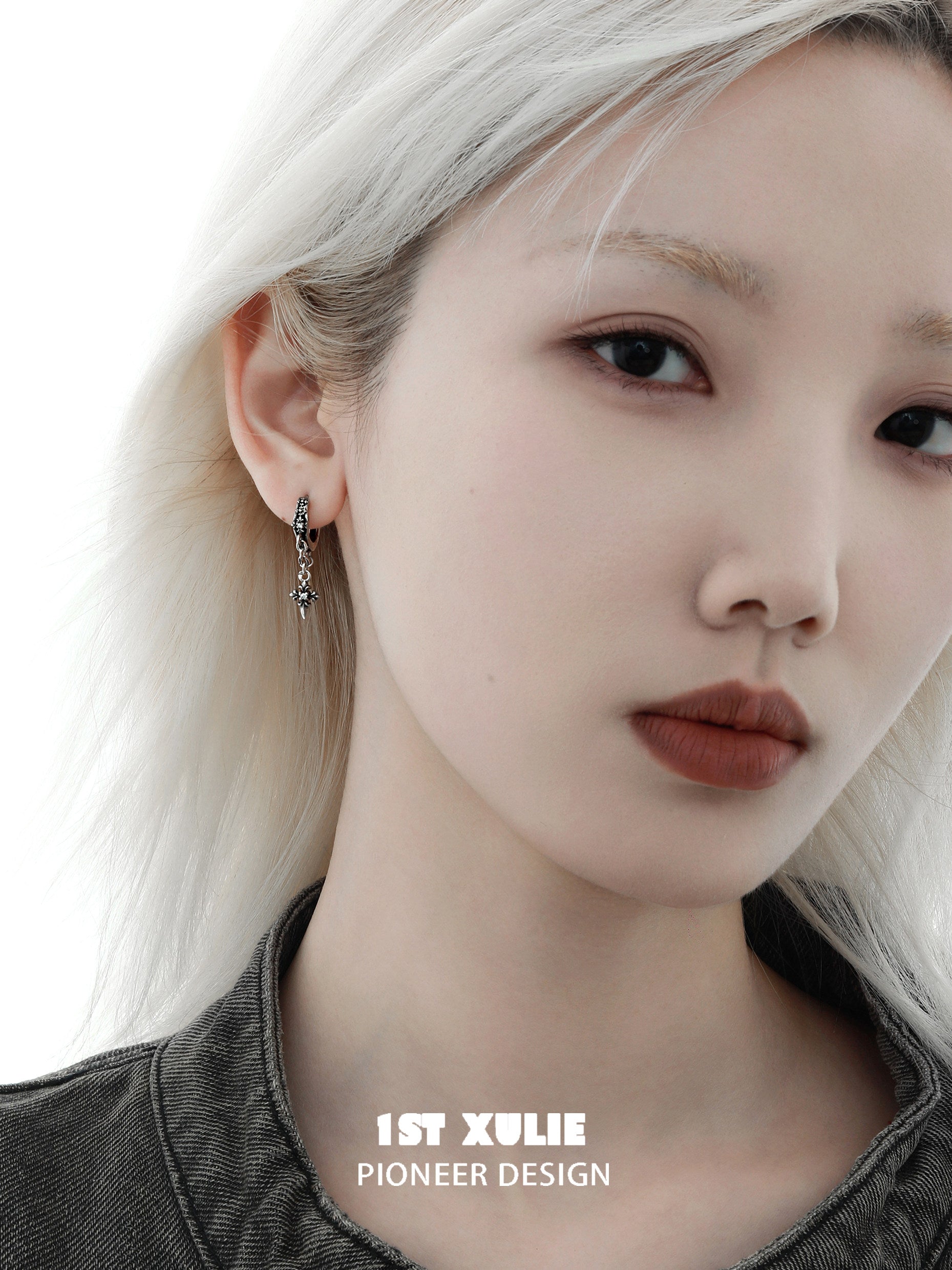 1STXULIE Superior Niche Iris Collection Cross-shaped Earring Backs T5880