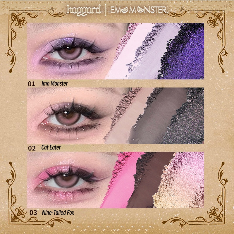 HAGGARD Emo Monster Collection Smokey Eyeshadow Palette T5254