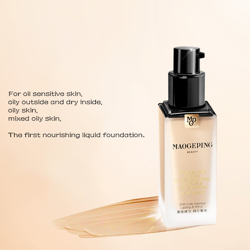 MAOGEPING Porcelain Rejuvenating Soft Nude Fitting Liquid Foundation (2.0) T3316