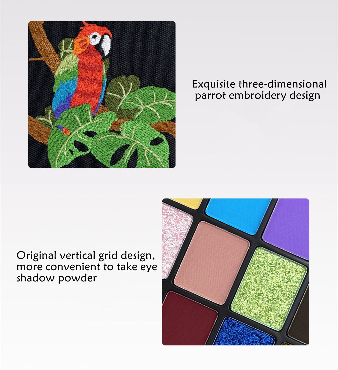 CHOIZ BEAUTY Parrot 12-Color Eyeshadow Palette T4196