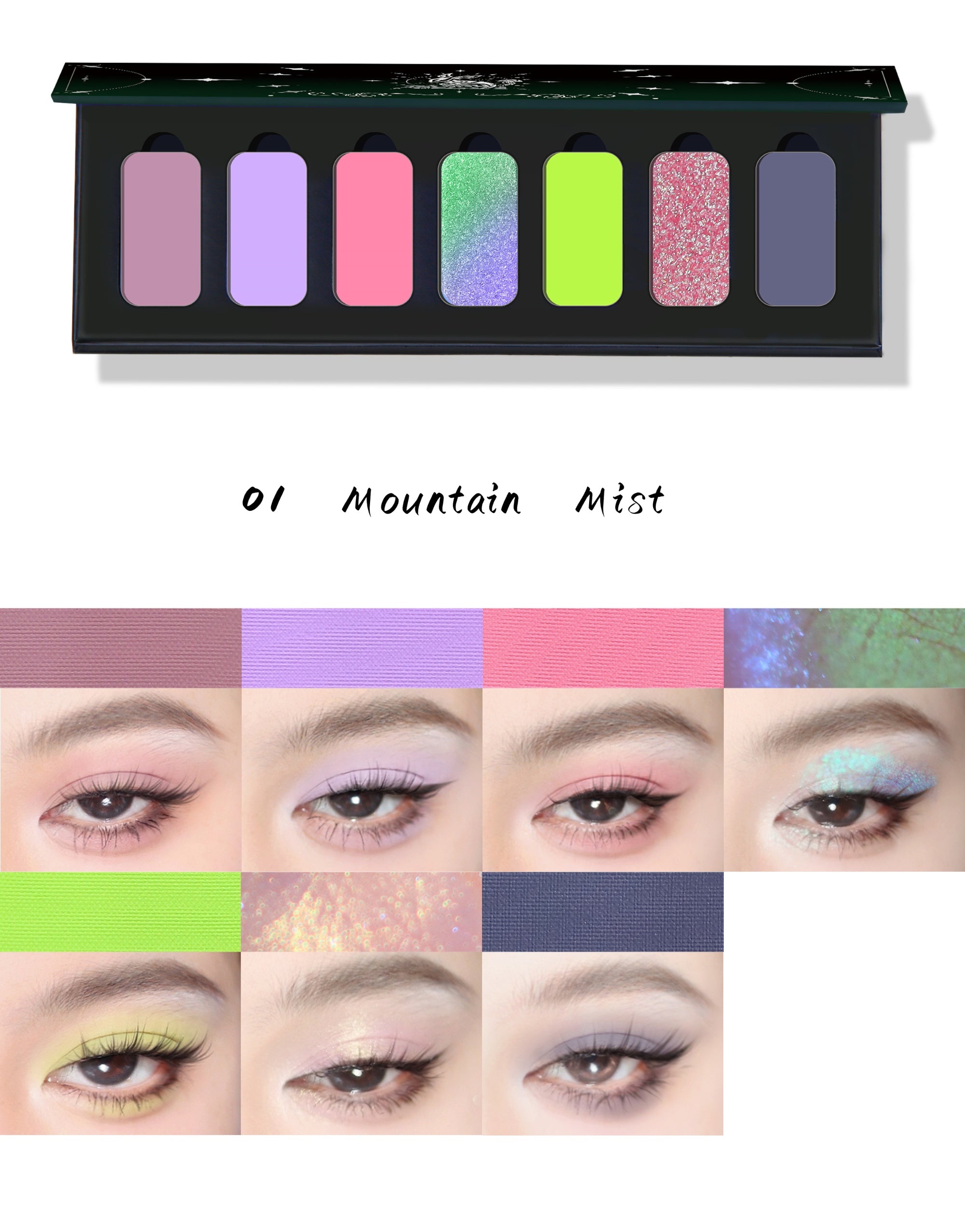 YIZHI Cloud Garden Collection #Mountain Mist Eyeshadow Palette T4994