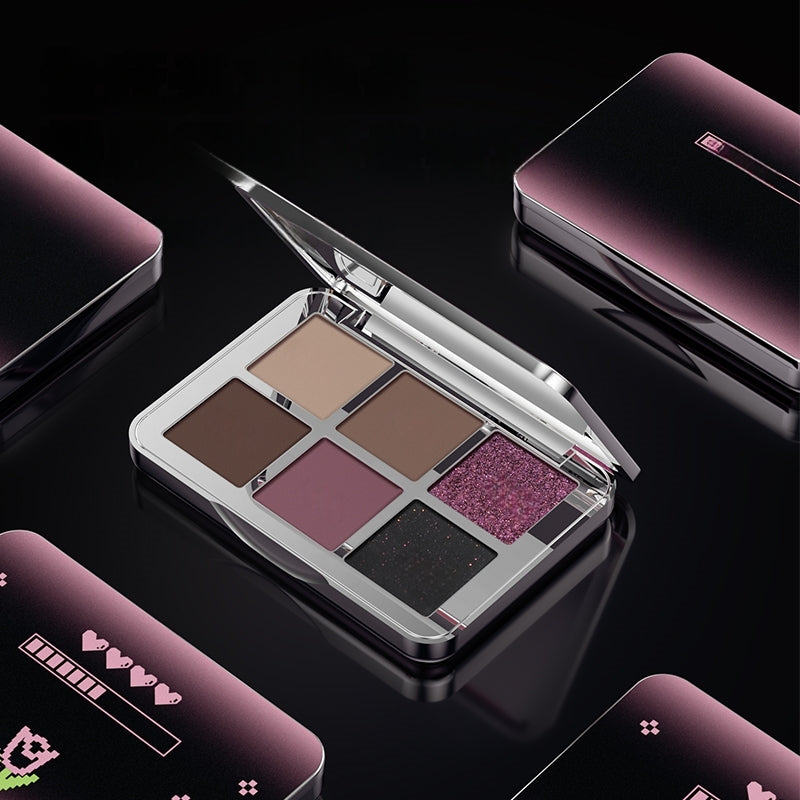 SheDella Romantic Factor 6-Color Eyeshadow Palette T4432