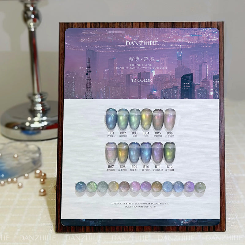 DANZHIHE 12g Cyber City Aurora Cat Eye Gel Polish T4843