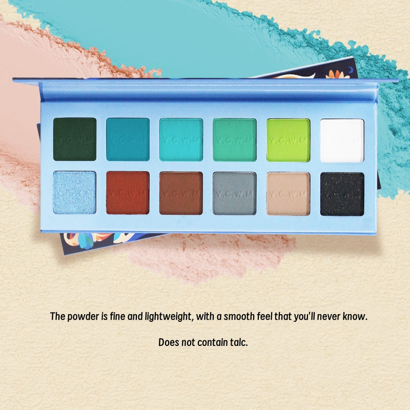 YiCaiWenMo Phantom Lotus 12-color Eyeshadow Palette T5065