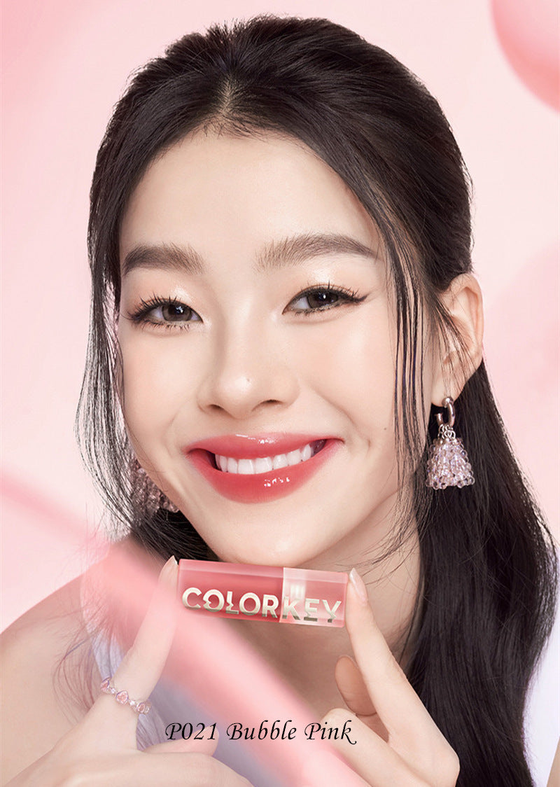 COLORKEY Water Bubble 89% Essence Mirror Lip Glaze T3283