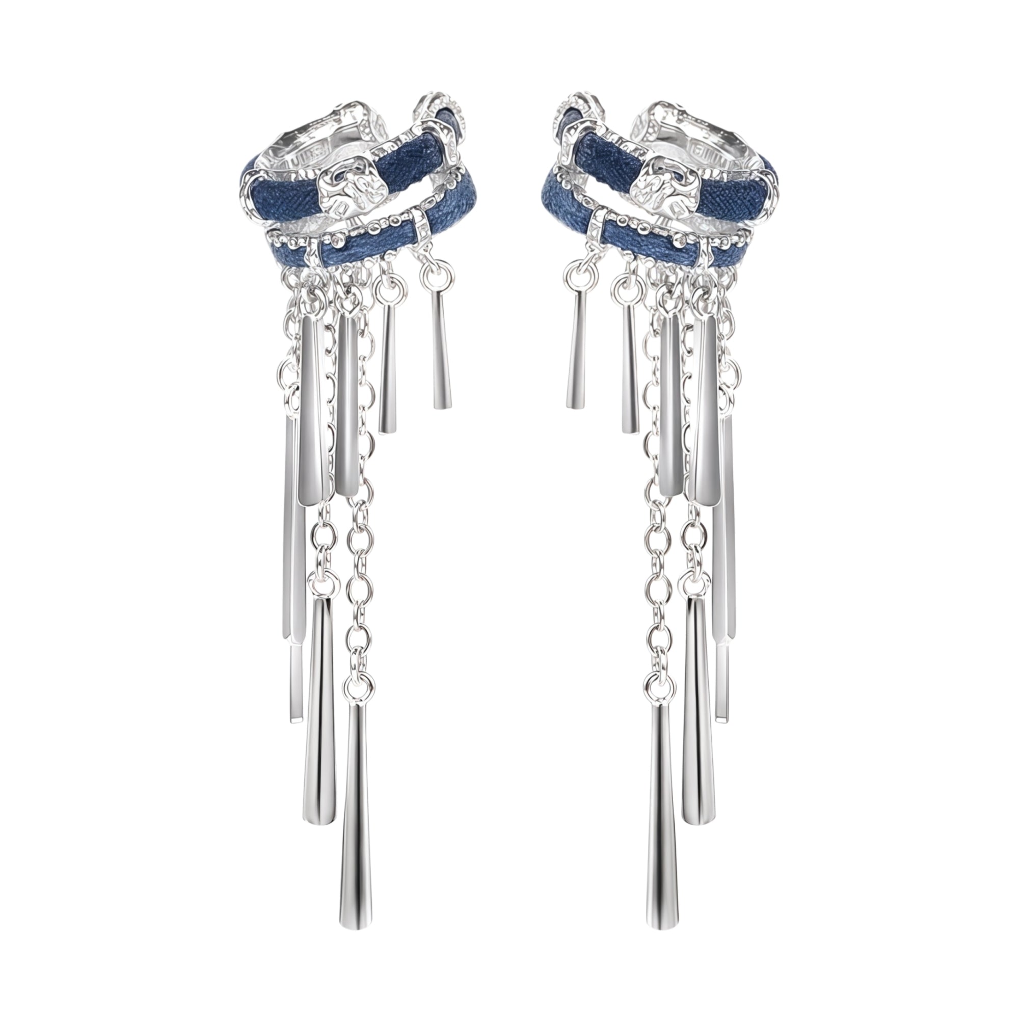 1STXULIE Superior Miao-style Niche Tassel Earrings T5823