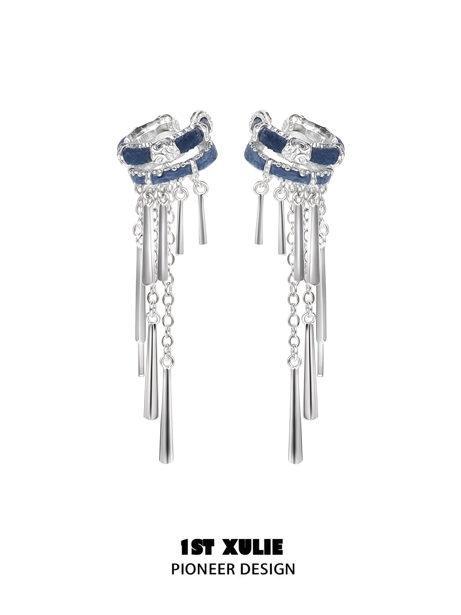 1STXULIE Superior Miao-style Niche Tassel Earrings T5823