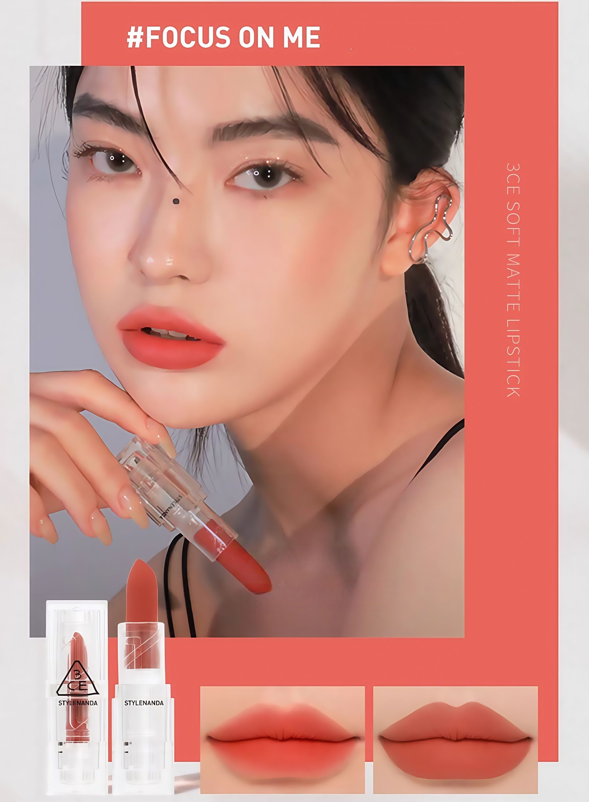 3CE Moist Velvet Soft Matte Lipstick T4562