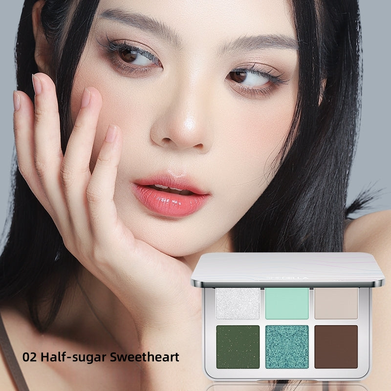 SheDella Future Technology 6-Color Eyeshadow Palette T4435