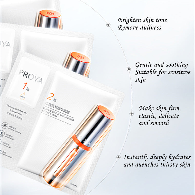 PROYA 10 Pcs Double-anti Elastic Brightening Youth Essence Facial Mask (2.0) T3274