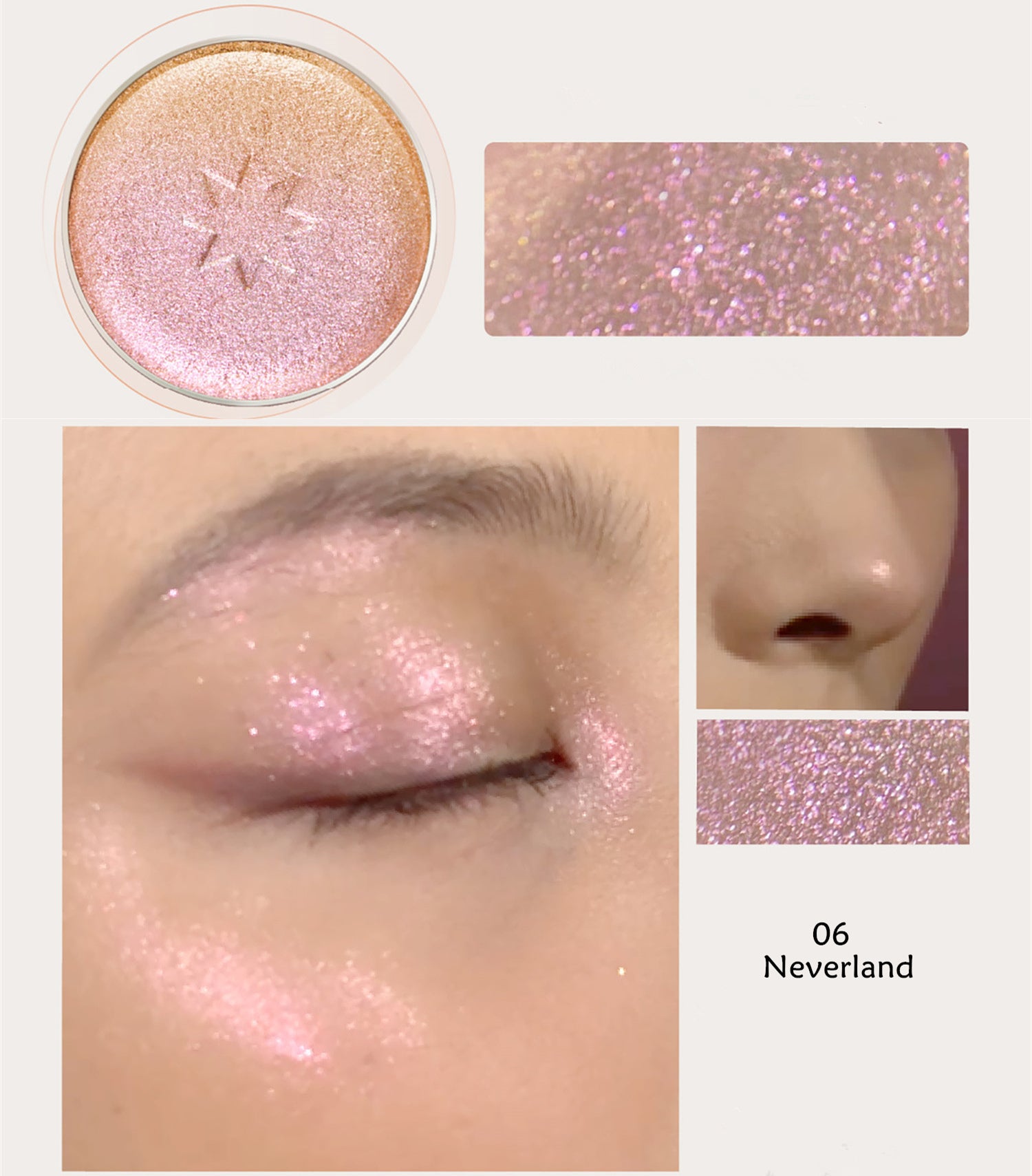 Girlcult Mountain Sea Series Matte & Pearlescent Highlighter Powder T3032