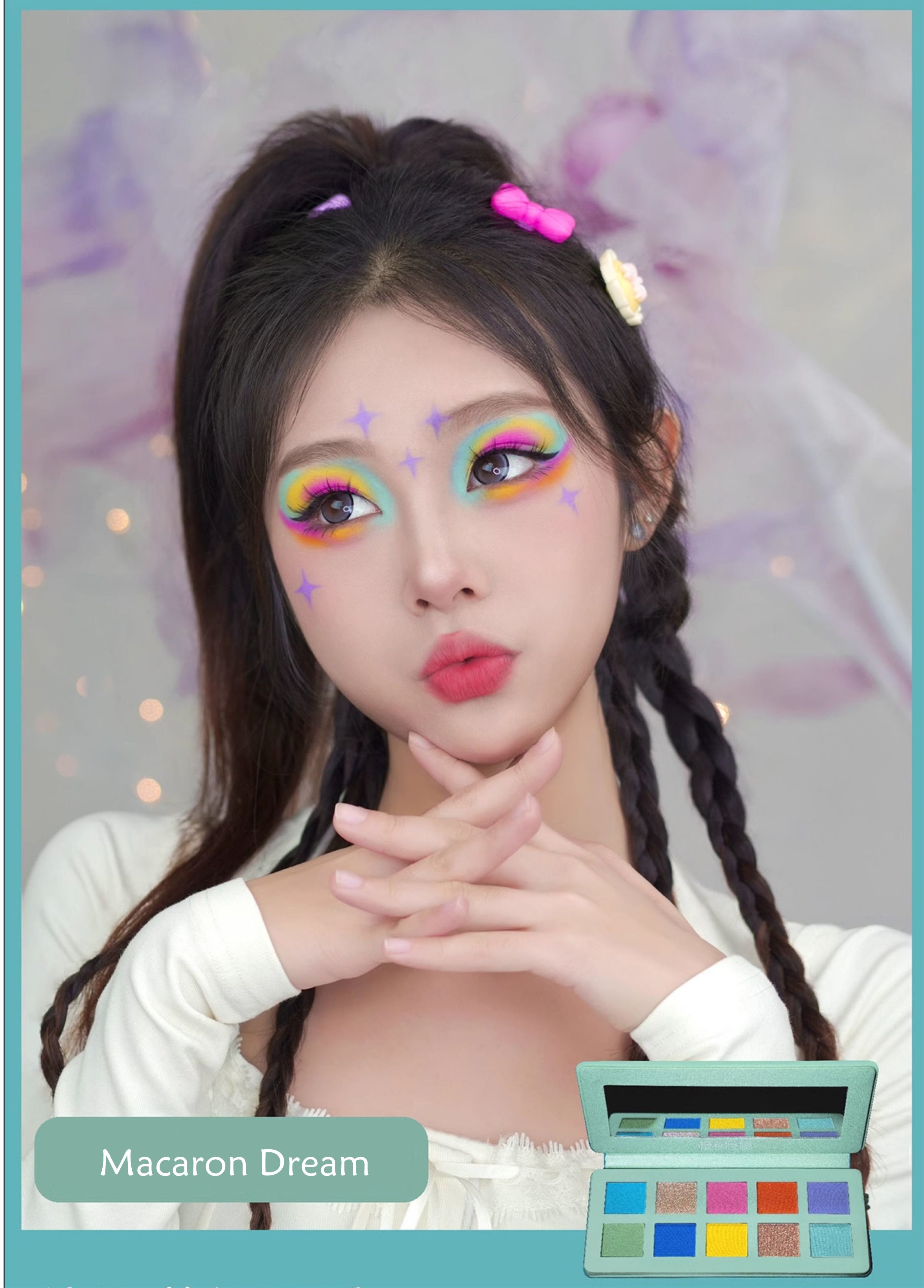 JSZH Shine On Stage Matte & Pearlescent Eyeshadow Palette T4204